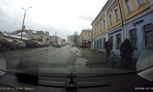 Big Block of Ice Falls Inches from Family