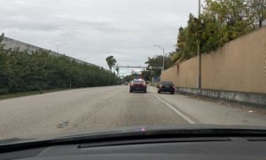 Police Pursue Car for Miles and Miles