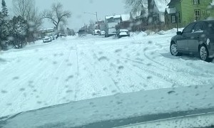 Skiing Down the Street