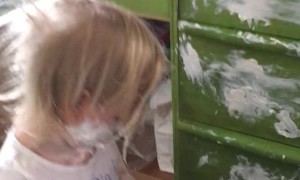 Little Girl Gets Into Diaper Cream