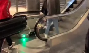 The Fastest Way Down an Up Escalator