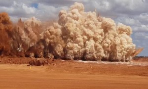 Blasting a Boulder into Pebbles