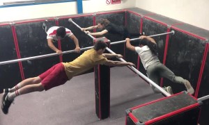 Synchronized Bar Swinging