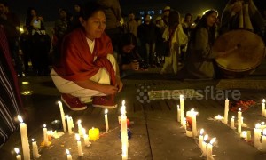 Candlelight vigil in Bogota to honour murdered Indigenous peoples
