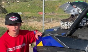10-Year-Old Professional Driver Doing Donuts and Jumps