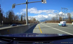 Boxes Go Flying From Moving Truck