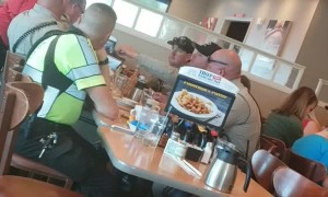 Breakfast Bill Paid by Police