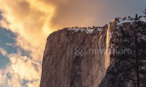 Timelapse captures the world-famous Yosemite 'firefall'
