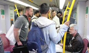 'Shut up please!' US anti-abortion preacher triggers backlash on Australian train