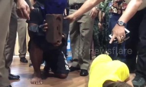 Thai killer re-enacts German backpacker murder for police