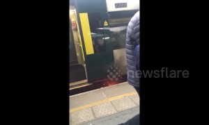 Southern Rail train catches fire at London Bridge