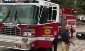 Firemen visit son of deployed airman, open door to best surprise ever!