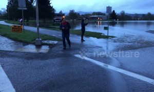 Road closures in Oregon continue as flooding wrecks nearby golf course