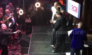 Bidder pays £500 for photo on stage with Gemma Collins and James Argent