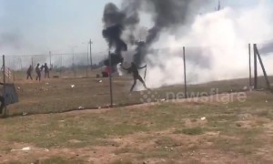 South African protesters clash with police over lack of running water