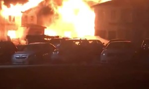 Unoccupied Apartment Complex Fire