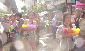 Incredible scenes as crowds of tourists join Thailand's Songkran new year celebrations