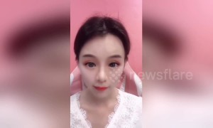 Chinese streamer uses scary makeup to appear perfect on camera