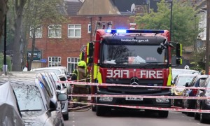 Suspected gas explosion and house fire in East London's Walthamstow