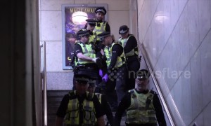 Climate change activists arrested after disrupting London's Canary Wharf station