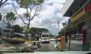 Cyclist Taken Down by Crossing Gate