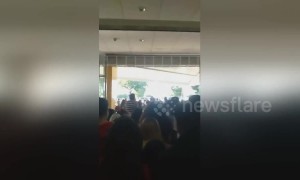 Shoppers flee as mall collapses in Philippines earthquake