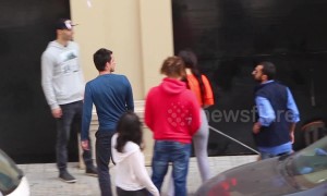 Hilarious falling paper ball prank on hapless strangers in the street  (edited)