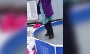 Frozen Pool Dare Goes Wrong