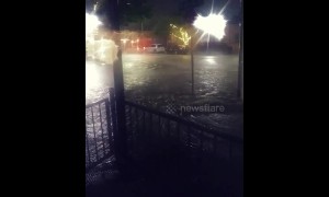 Street transformed into raging torrent during North Texas floods