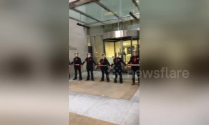 Extinction Rebellion protesters glue themselves to London Stock Exchange
