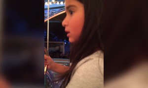 Little Girl doesn't Like the Carousel