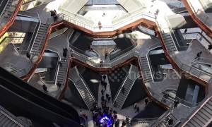 "Like a human-sized ant farm" Unique honeycomb structure built in New York city