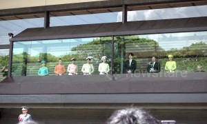 Japan's Emperor Naruhito greets public for the first time