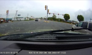 Trailer Gate Comes Flying at Car After Collision