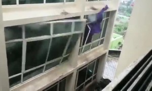 Cyclone Fani rips through windows of university campus in India