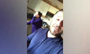 Hungover man goes viral after waking up on stranger’s sofa following wild party