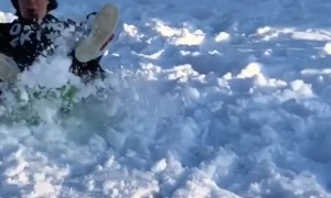 Sledding Back Flip in Finland