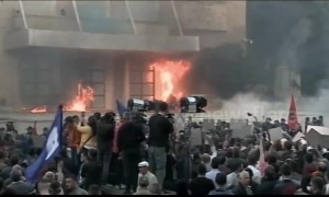 Petrol bombs hurled at home of Albanian Prime Minister by opposition party protesters