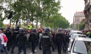 Violent clashes at the national demonstration of yellow vests in Lyon