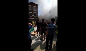 Huge blaze breaks out in heart of London