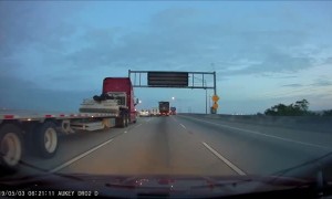 Pickup Truck Causes Accident with Left Lane Merge