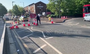 Warehouse fire brought under control in north London