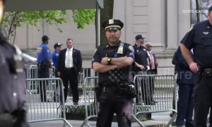 President Trump arrives in New York for fundraiser