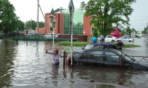 Rains in Russia Cause Flooding