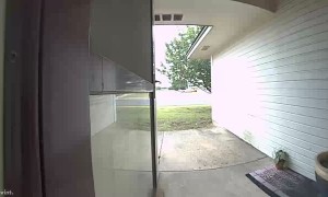 Man Makes Off with Packages on the Porch