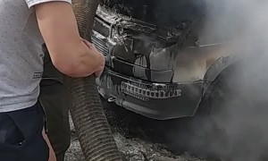 Forced to Put Out Fire with Sewage Waste