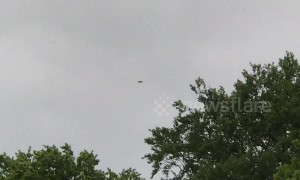 Strange disk-shaped 'UFO' spotted in skies over central Scotland