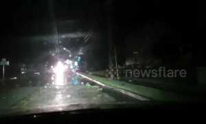 US storm chaser films drive through tornado-ravaged Jefferson City