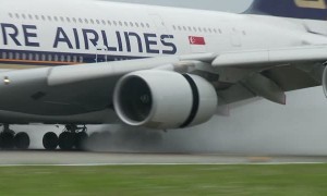 Airplane Hit with Crosswind Has Rough Landing