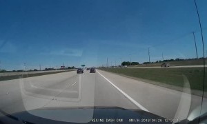 Car Rear Ends Two Stopped Vehicles